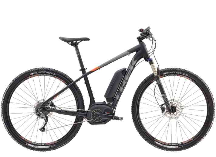   Trek Powerfly 5. Hardtail mit 100 Millimeter Federweg: 3799 Euro
