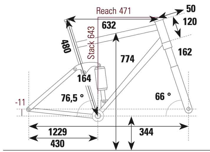 Liteville 303 Mk 1 - Geometriedaten