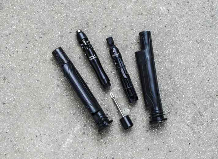 Wolftooth platziert mit dem Bar Kit One ein ziemlich komplettes Werkzeug-Set im Lenker