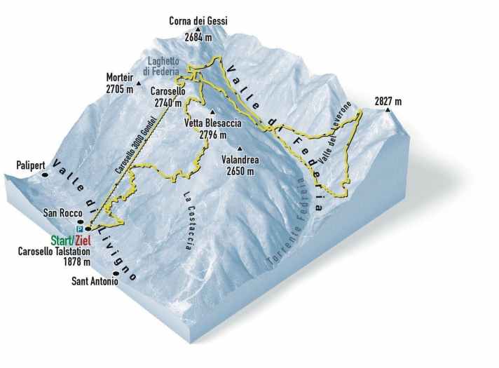   Die Federia-Runde hat sich Bike-Ikone Hans Rey in seiner Lieblingsregion Livigno selbst zusammengestellt.