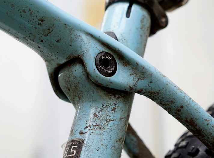   Trek Procaliber 9.8 SL: Gelenk-Kontrolle –  Fast jede Woche wurde der Rahmen und das Iso-Speed Gelenk kontrolliert. Sind die Schrauben locker? Sind Risse im Carbon zu sehen? Bis zum Schluss war alles bestens.