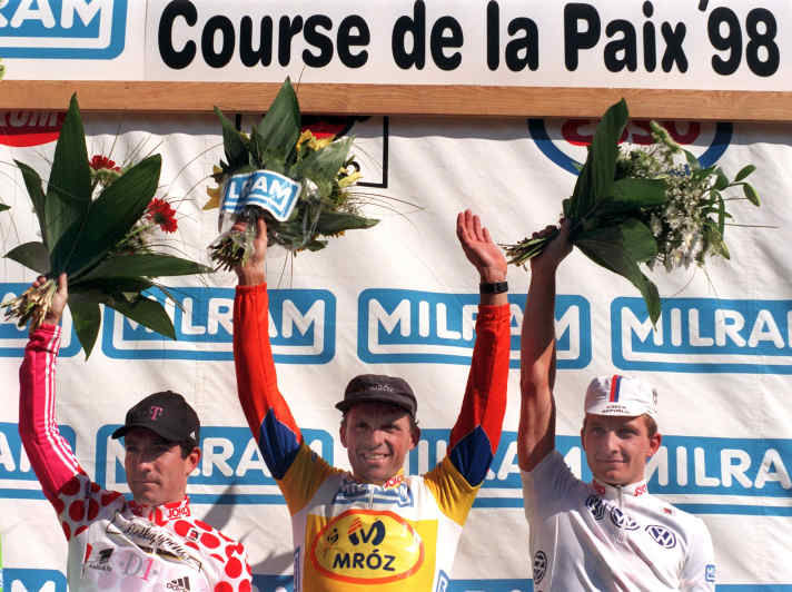 Uwe Ampler gewann für das Team Mroz 1998 zum vierten Mal die Internationale Friedensfahrt.