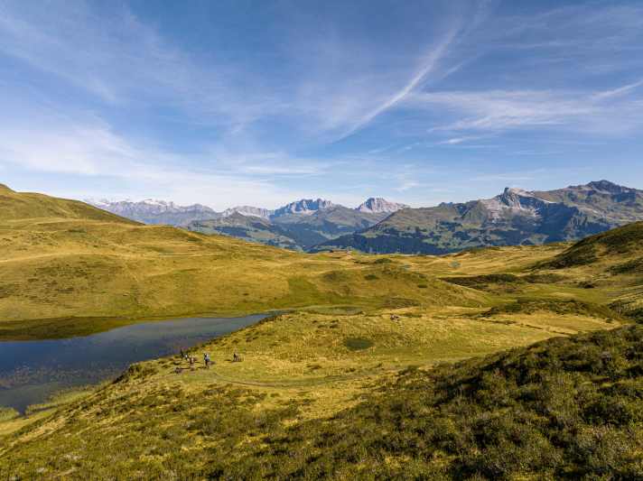 Die Landschaft, aber auch die Wegführung der Davoser Trails: meisterhaft komponiert!