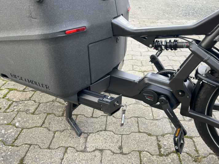 Bei Cargobikes gibt es auch Modelle mit Federung.