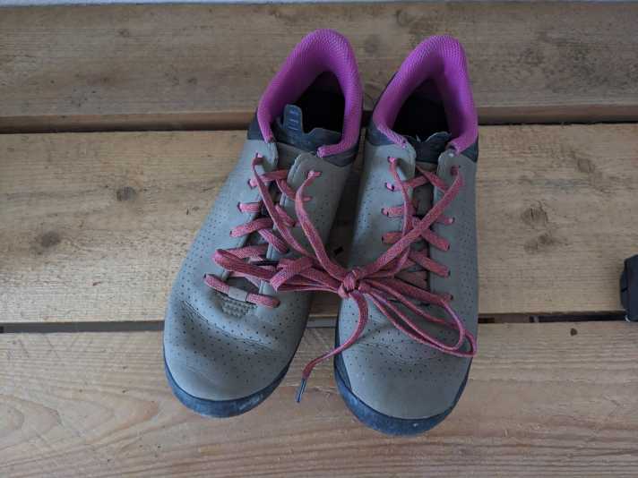 Fünf Monate im Einsatz. Man sieht dem Schuh die Strapazen an, aber er ist noch weit davon entfernt, das Ende seiner Lebensdauer erreicht zu haben.