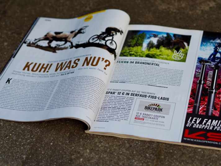   Mit dem Coupon in der neuen FREERIDE 2/18 sparst du dir 12 € auf eine Tages-Liftkarte im Bikepark SFL (für Erwachsene). Am 8. Juni öffnet  der Park in Serfaus-Fiss-Ladis.