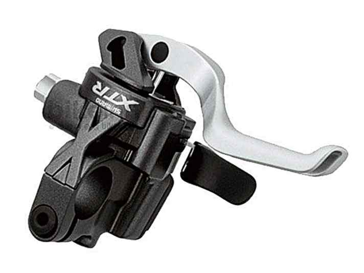   Shimano Dual Control: Bei dieser Hebeleinheit wurde mit dem Bremsgriff auch geschaltet.
