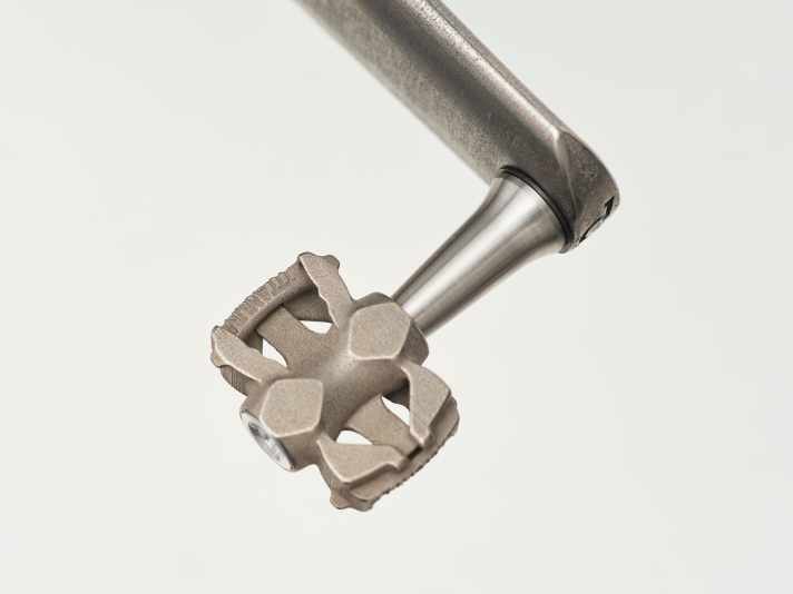   Der Pedalkörper der MyTi-Pedale wird mit einem 3D-Druckverfahren aus Titan herstellt.