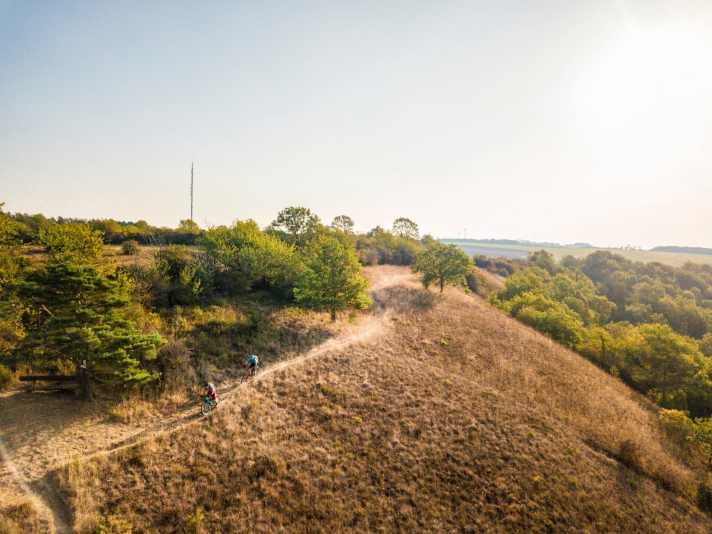   Der Routenentwurf der großen Saarland-Runde enthält einen hohen Prozentsatz Trails.