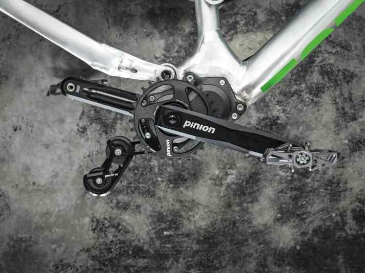 Pinion-Getriebe am Europa-Rad