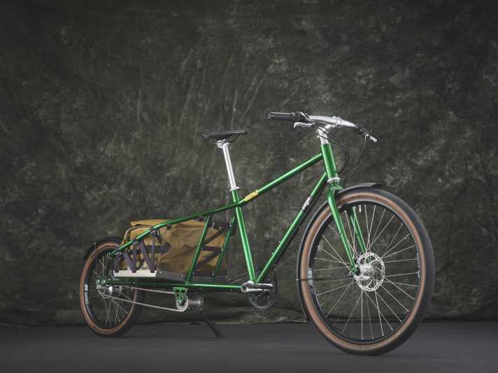Gleich nochmal München: Das Lastenrad von Sayle Cycles hat den Bespoked-Award für das beste Cargobike gewonnen. Es entstand im Rahmen der Industriedesign-Bachelorarbeit von Marcel Sayle.