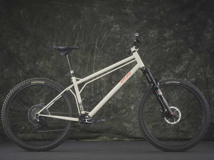 Das Good Grief Cheeku war mit 475 mm Kettenstreben vielleicht das größte Rad der Messe - ausgelegt für große Fahrer.