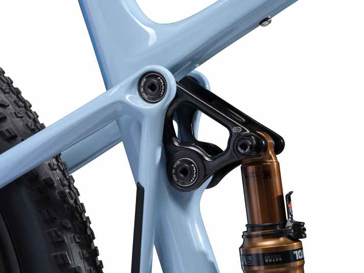 Einen Flip-Chip zum Variieren des Federwegs gibt es an allen neuen Mach-4-SL-Modellen.