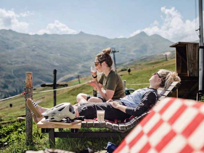 Entspannungsprogramm wird auf der Alp Nagens großgeschrieben.