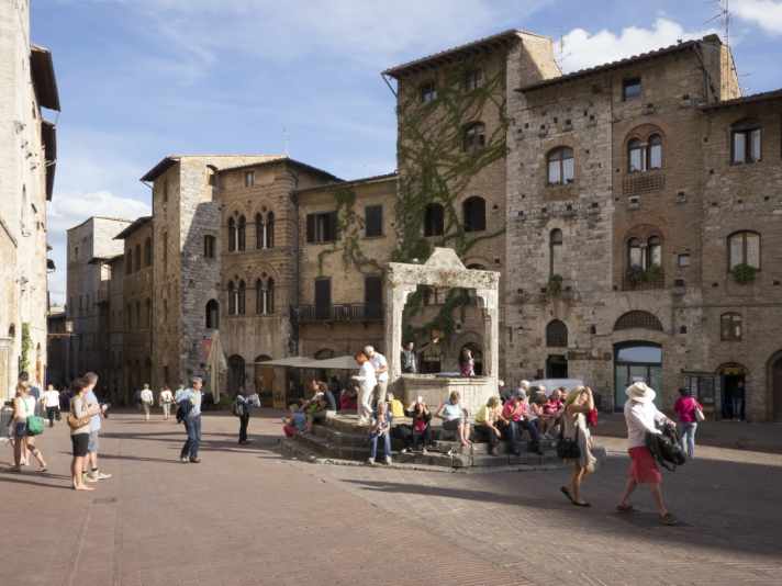 Touristenmagnet: die Stadt San Gimignano mit ihrem mittelalterlichen Stadtkern