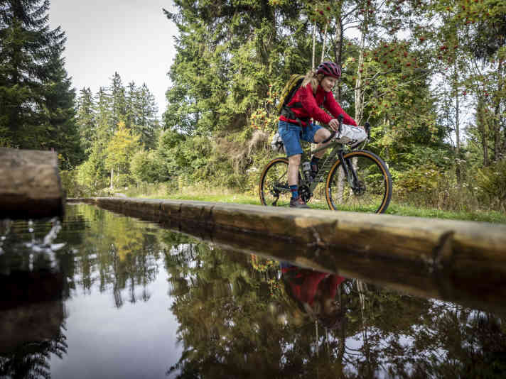 Wasser ist der ständige Begleiter auf der Gravelbike-Tour durch den Schwarzwald