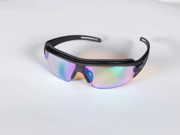 Sportbrille mit hochwertiger Direktverglasung: Auch die Evil Eye eignet sich sehr gut für eine optische Korrektur.