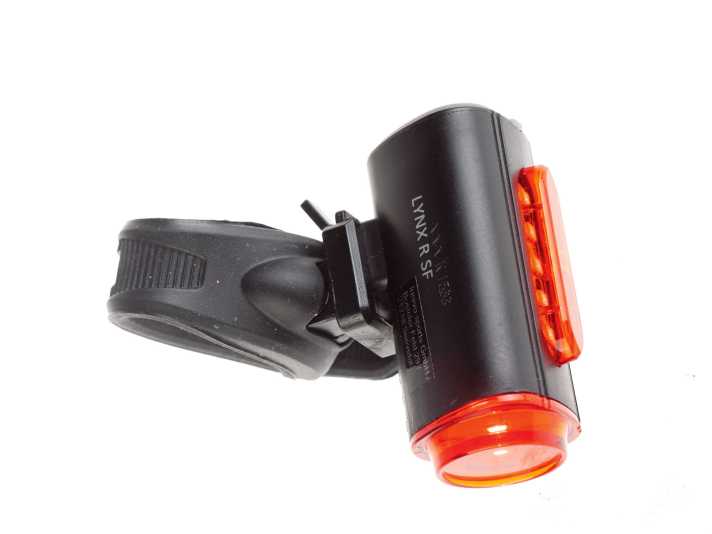 Lynx R Safety; Rücklicht mit Bodenkreis; USB-Akku; Leuchtdauer 5:10 h*; 54 Gramm;