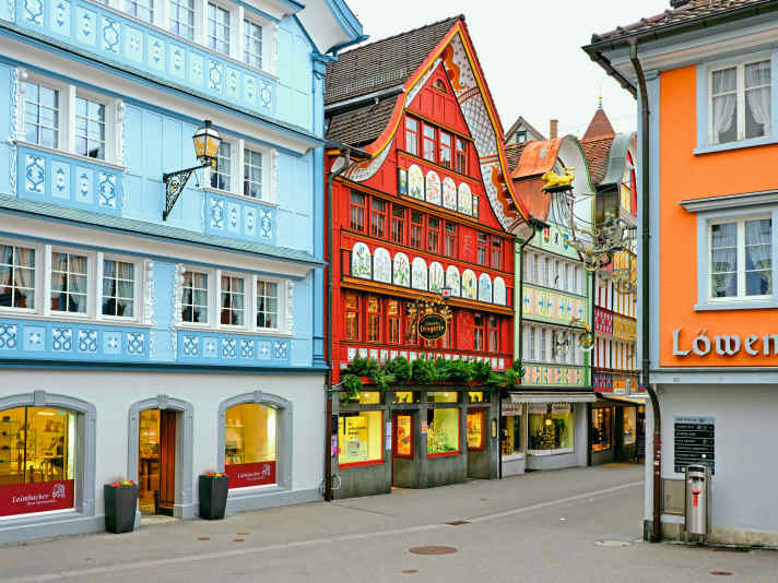 Die sehenswerte und gemütliche Altstadt von Appenzell lohnt einen Aufenthalt.