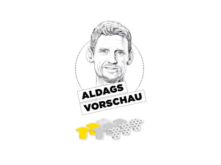 Diese Bedeutung misst Rolf Aldag der 1. Etappe für Gelb, Grün und Bergtrikot zu - je mehr farbige Trikots, desto größer die Bedeutung.