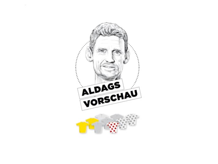 Diese Bedeutung misst Rolf Aldag der 7. Etappe für Gelb, Grün und Bergtrikot zu - je mehr farbige Trikots, desto größer die Bedeutung.