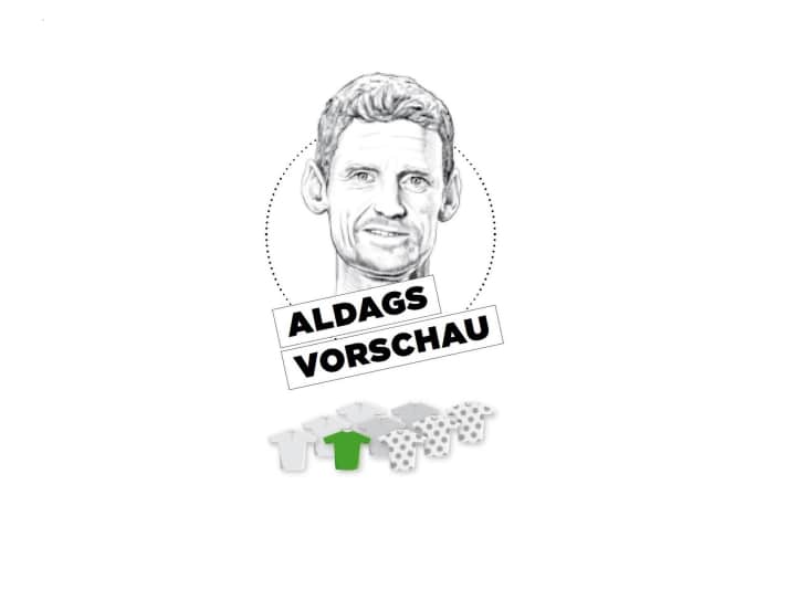 Diese Bedeutung misst Rolf Aldag der 8. Etappe für Gelb, Grün und Bergtrikot zu - je mehr farbige Trikots, desto größer die Bedeutung.