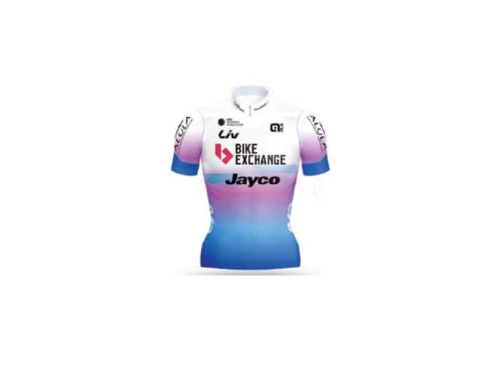 Das Trikot des Teams BikeExchange-Jayco