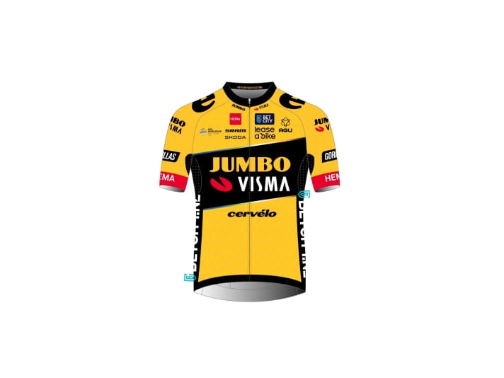 <a href="https://www.awin1.com/cread.php?awinmid=13708&awinaffid=471469&clickref=T+Trikot+Jumbo+Visma&ued=https%3A%2F%2Fwww.bobshop.com%2Fde%2Fprofiteams%2Fprofiteams%2Fjumbo-visma%2F" target="_blank" rel="noopener noreferrer nofollow">Das Trikot von Jumbo-Visma</a>*