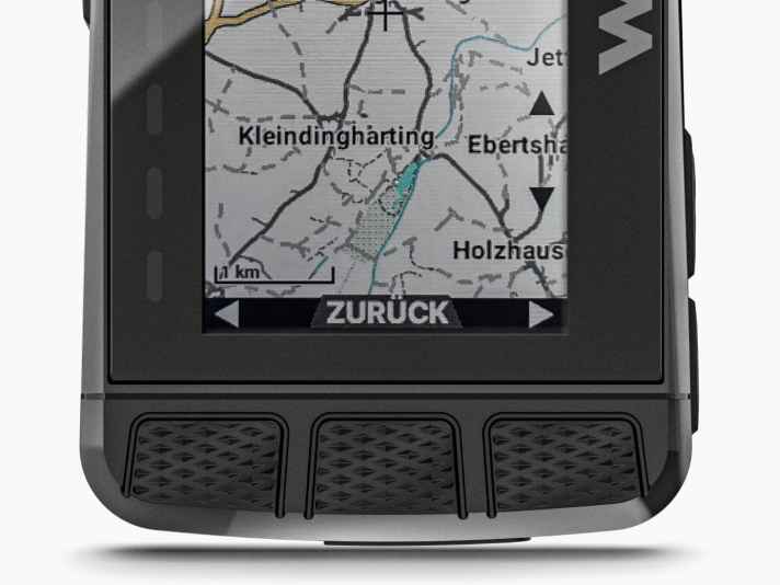 Die Tasten des Elemnt Roam lassen sich auch mit Langfingerhandschuhe gut bedienen