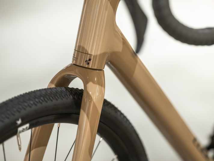 Akkurat verarbeitet: Die Schweißnähte wie am Übergang von Steuerrohr zu Unterrohr sind nicht zu erkennen.