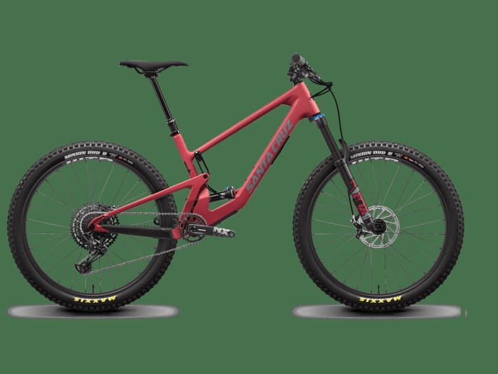   Den Einstieg bietet <a href="https://www.awin1.com/cread.php?awinmid=13793&awinaffid=471469&clickref=B+Santa+Cruz+5010+CR&ued=https%3A%2F%2Fwww.liquid-life.de%2Fsanta-cruz-5010-c-r-loosely-blue-2021.html&pref1=bike" target="_blank" rel="noopener noreferrer nofollow">das 5010 C R</a> * mit Fox-Fahrwerk und einer Sram NX Eagle Schaltgruppe. Preis 4099 Euro