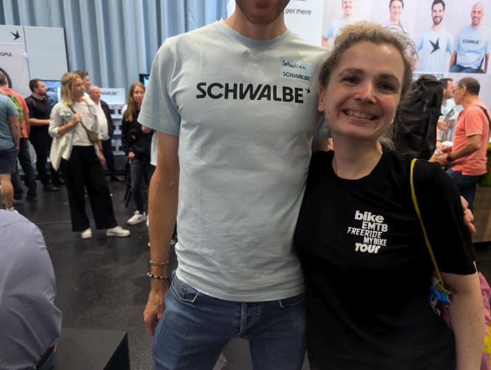 Sebastian Breuer und Sandra Schuberth auf der Eurobike