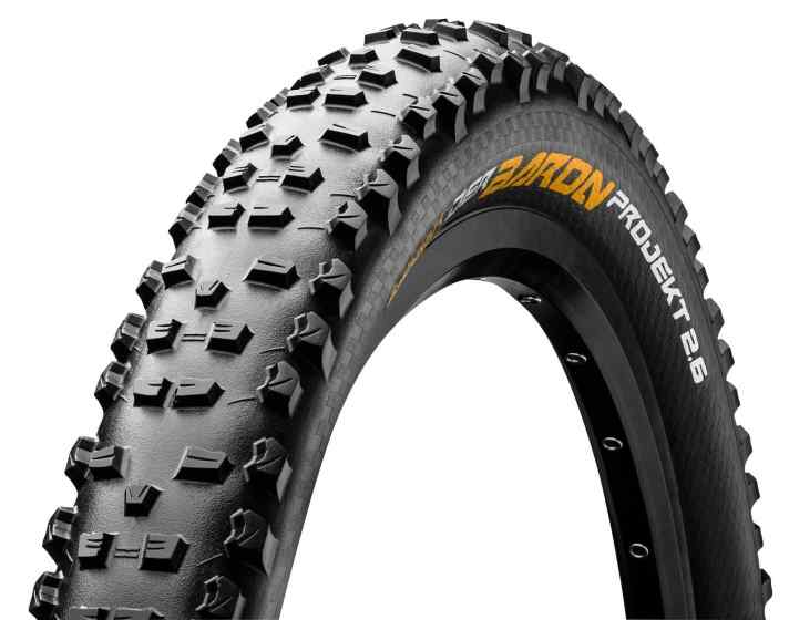   Der Baron Projekt: Flagschiff im Enduro-Bereich mit Schwerpunkt auf Bergab-Performance. Neben ihm gibt es jetzt auch altbekannte MTB-Klassiker von Continental im Breitreifen-Format 2,6 Zoll. 