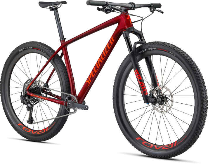   915 Gramm soll der Rahmen beim Epic HT Expert wiegen. Das abgebildete Komplettbike liegt bei 4200 Euro mit Sram GX Eagle und Carbon-Laufrädern.
