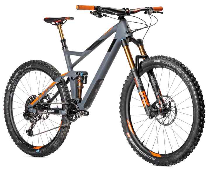   Die TM-Version des Cube Stereo 140 HPC im BIKE-Test. TM steht bei Cube für „Trail Motion“.