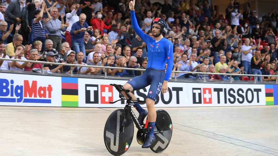 Bahnrad-WM 2022: Filippo Ganna stellt nächsten Weltrekord auf