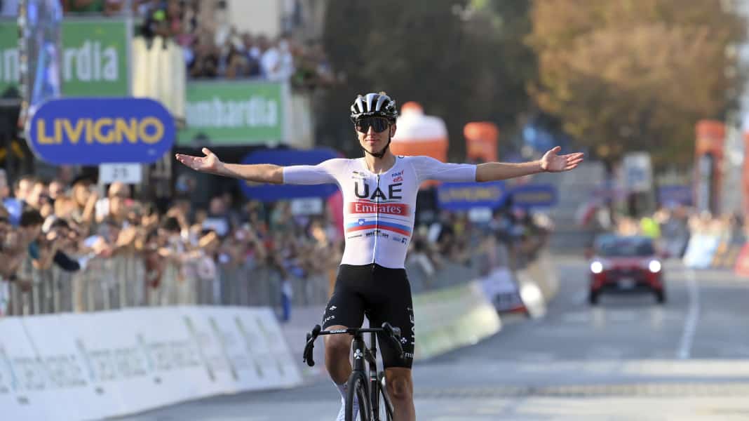 Hattrick!: Pogacar gewinnt wieder die Lombardei-Rundfahrt