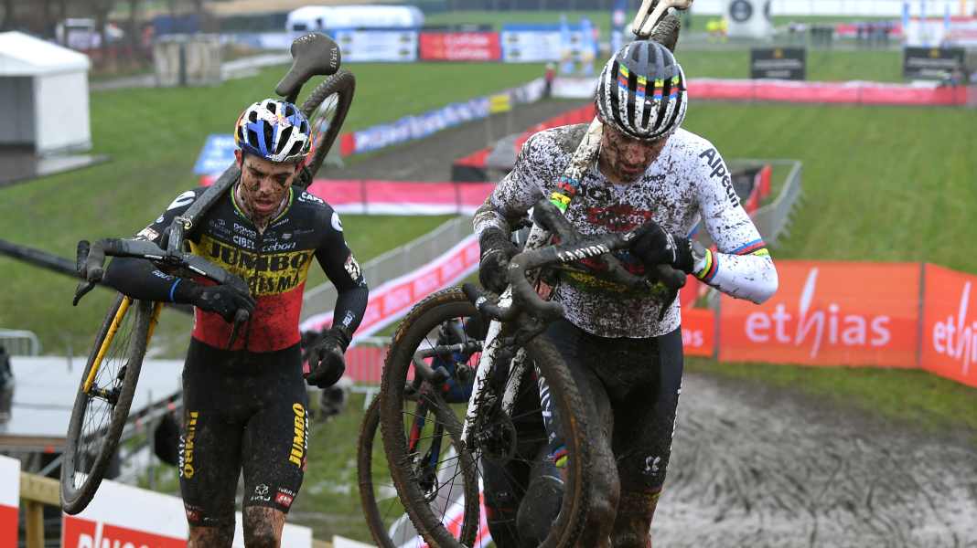 Cyclocross-WM 2023: Van Aert vs. van der Poel: Schlammschlacht der Ausnahmefahrer
