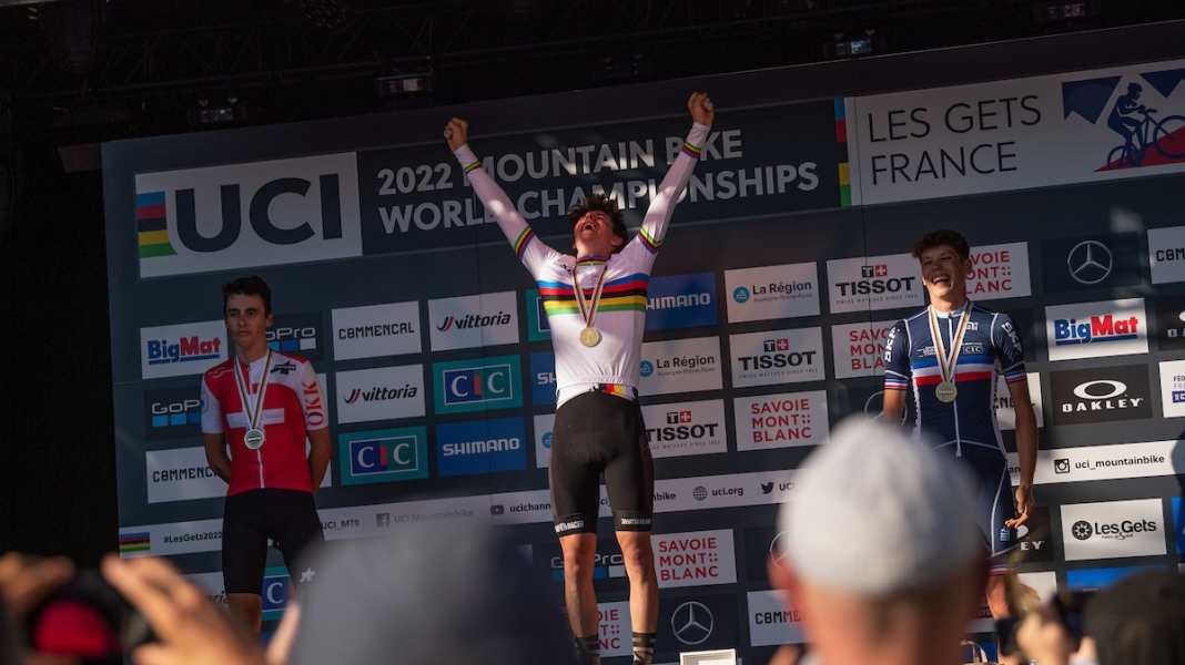 UCI MTB-WM Les Gets: Paul Schehl holt Weltmeister-Titel bei Junioren