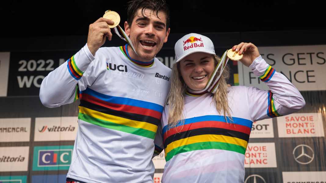 UCI Downhill-WM Les Gets: Höll siegt vor Hoffmann - Bruni holt 5. Titel