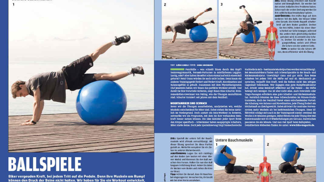 Training mit dem Pezziball