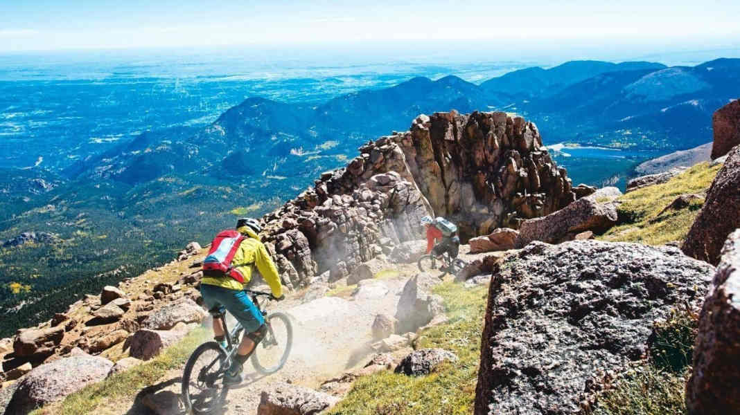 Mountainbike-Trail vom legendären Pikes Peak