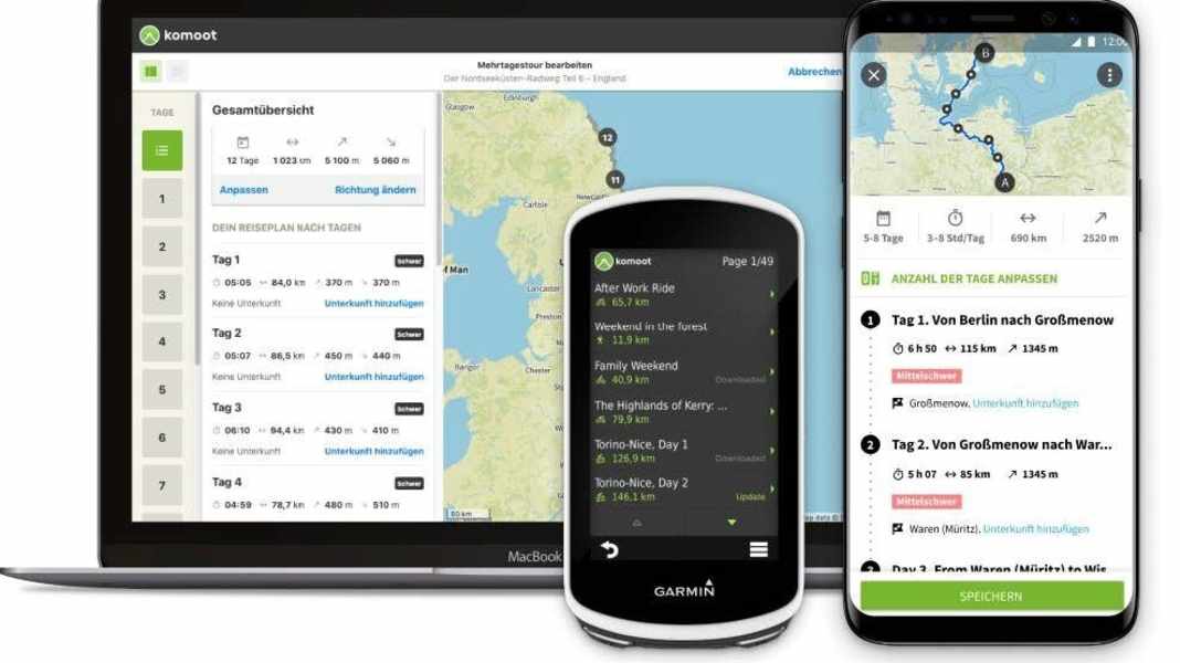 BIKE-NAVIGATION: Outdoor-App Komoot mit neuem Premium-Jahresabo