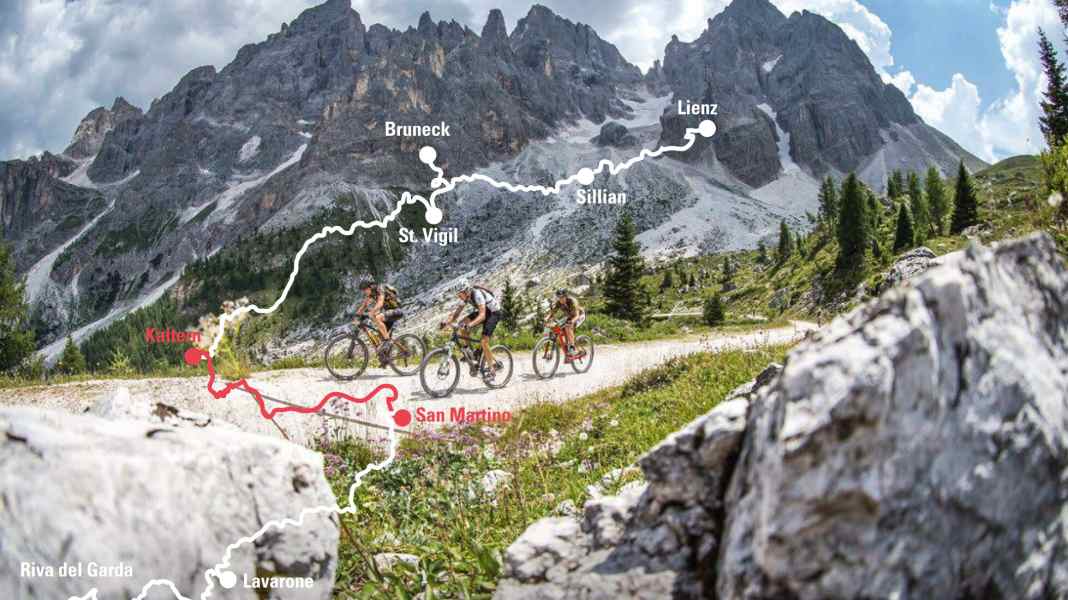 Transalp-Etappe 5: Kaltern – San Martino