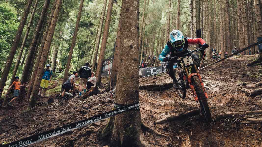 Downhill-Worldcup: Schlammschlacht in Leogang