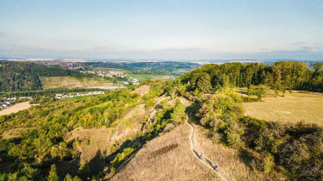 Mountainbiken in Perl im Saarland: Spielplatz im Dreiländereck