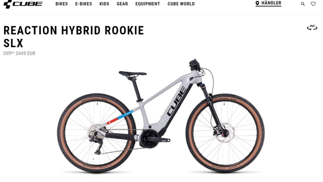 Rückruf: Das Cube Reaction Hybrid Rookie ist zu schnell – Strafen drohen