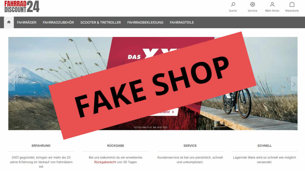 Fake-Onlineshops: Verbraucherschützer warnen vor betrügerischen Fahrrad-Onlineshops