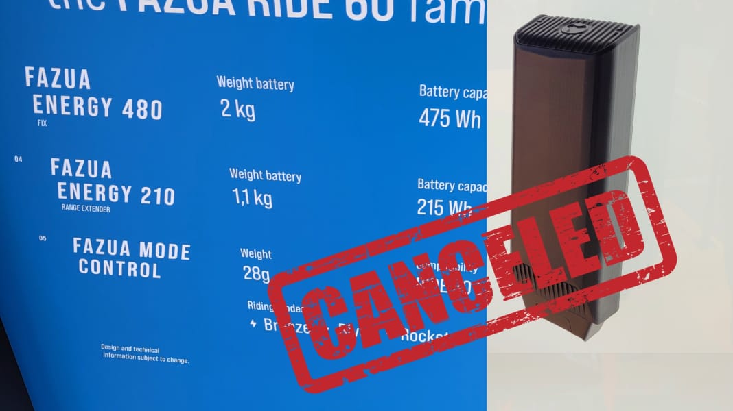 Debakel um Fazua Range Extender: Entwicklung gestrichen! Zusatz-Akku für Ride 60 kommt nicht