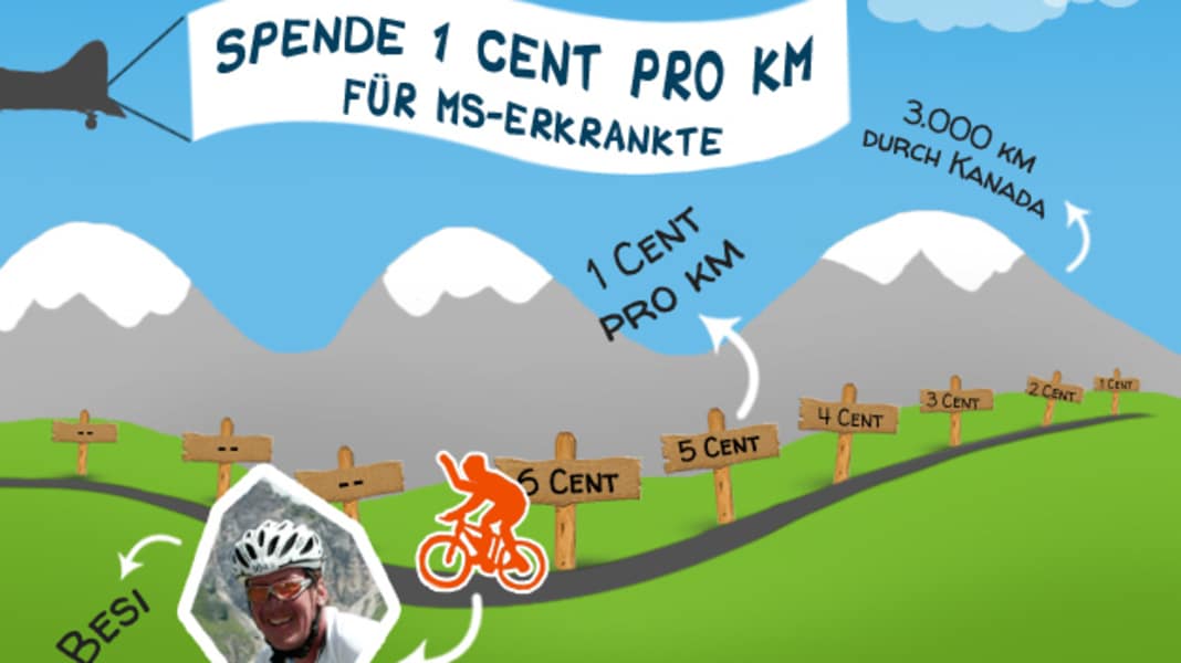 Beseler fährt trotz MS 3.000 km durch Kanada